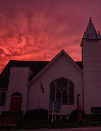 Sunrise over Swedish Heritage Center